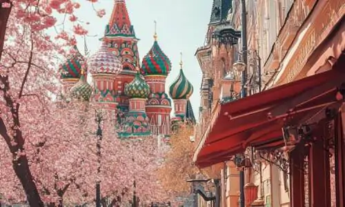 Весенняя Москва и архитектура старого города